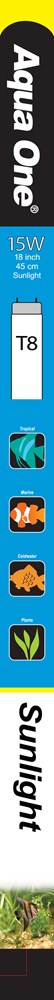 AQUA ONE TUBE SUNLIGHT 15W 18IN T8