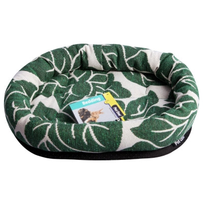 PET ONE SMALL ANIMAL LOUNGER 30X25CM TROPICAL LEAF