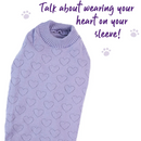 KAZOO HEART KNIT PURPLE 46CM