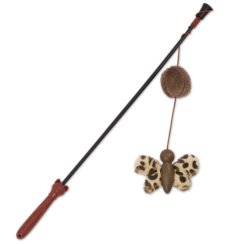 KAZOO CATNIP BUTTERFLY WAND CAT TOY