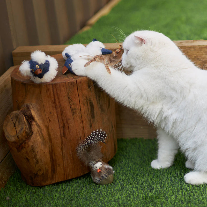 Kazoo Wobble Bird Cat Toy