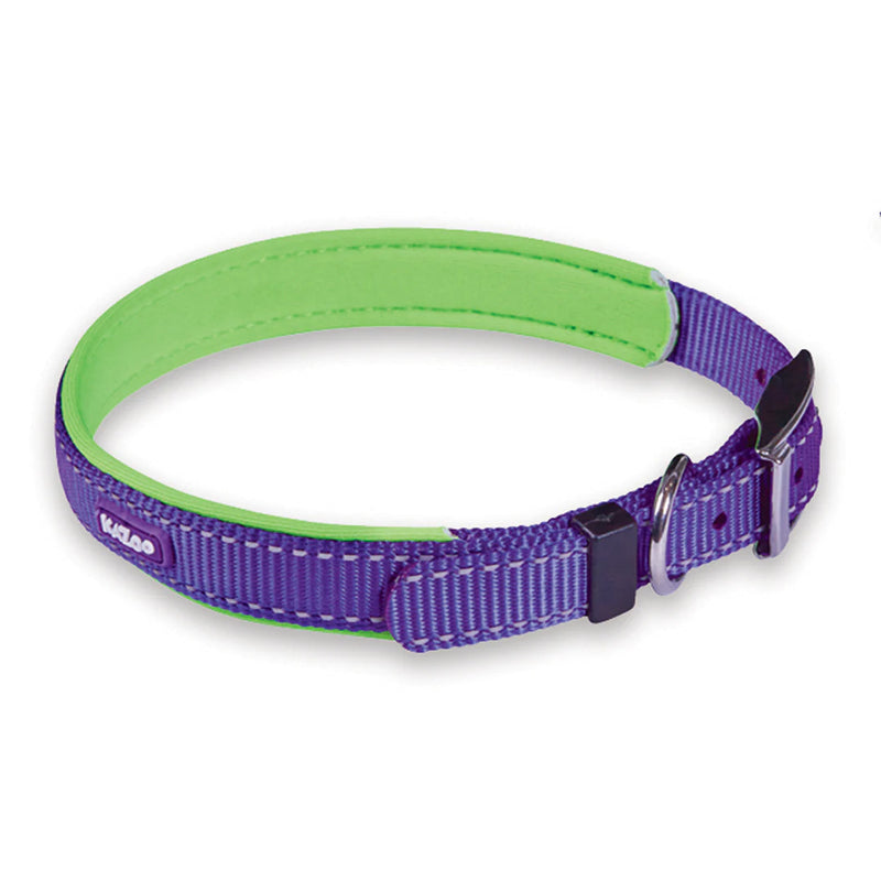 ACTIVE  NYLON COLLAR PURPLE MEDIUM