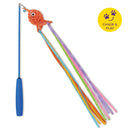KAZOO STREAMER FISH WAND CAT TOY