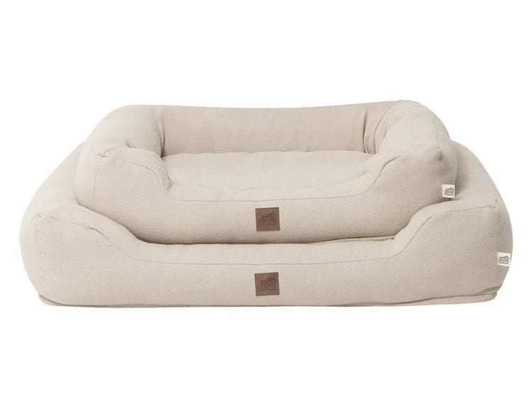 INDIE & SCOUT BOLSTER BED STONE LGE