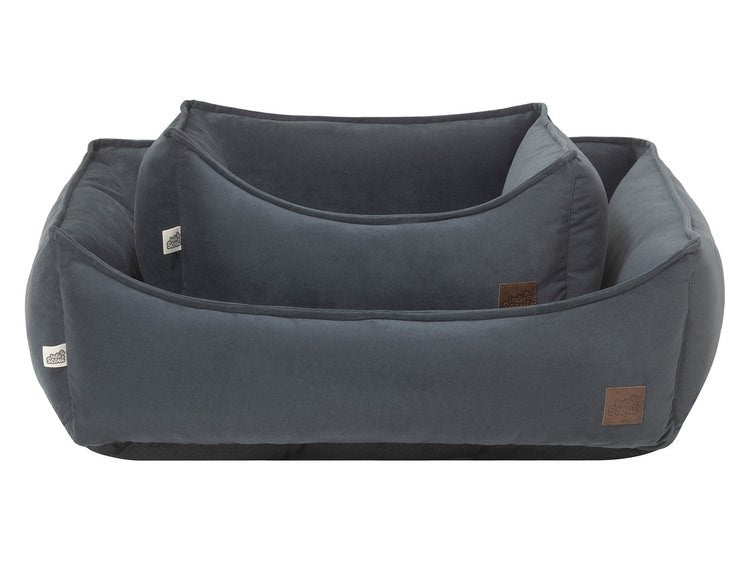 INDIE & SCOUT SQUARE BOLSTER BED SLATE SML