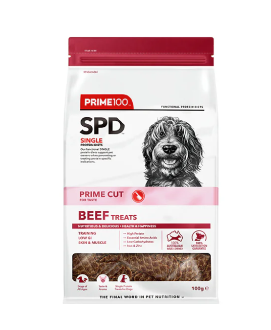 PRIME100 SPD PRIME CUT BEEF TREATS 100G