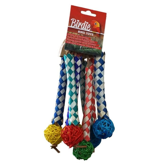 BIRDIE LARGE TUBES W/ POM POMS