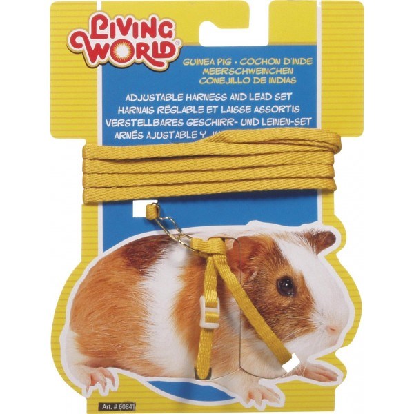 LIVING WORLD G/PIG HARNESS LEAD SET YELLOW