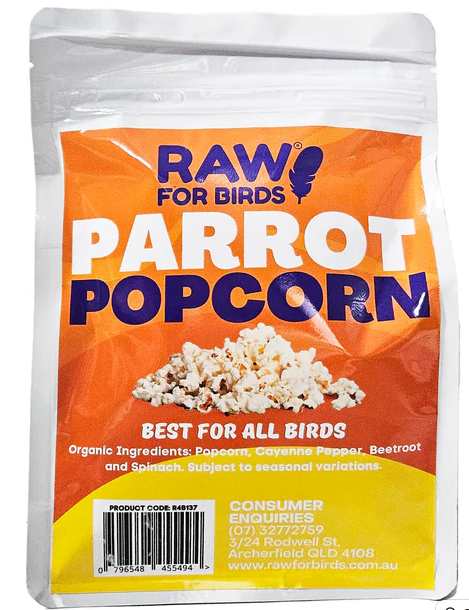 RAW FOR BIRDS PARROT POPCORN