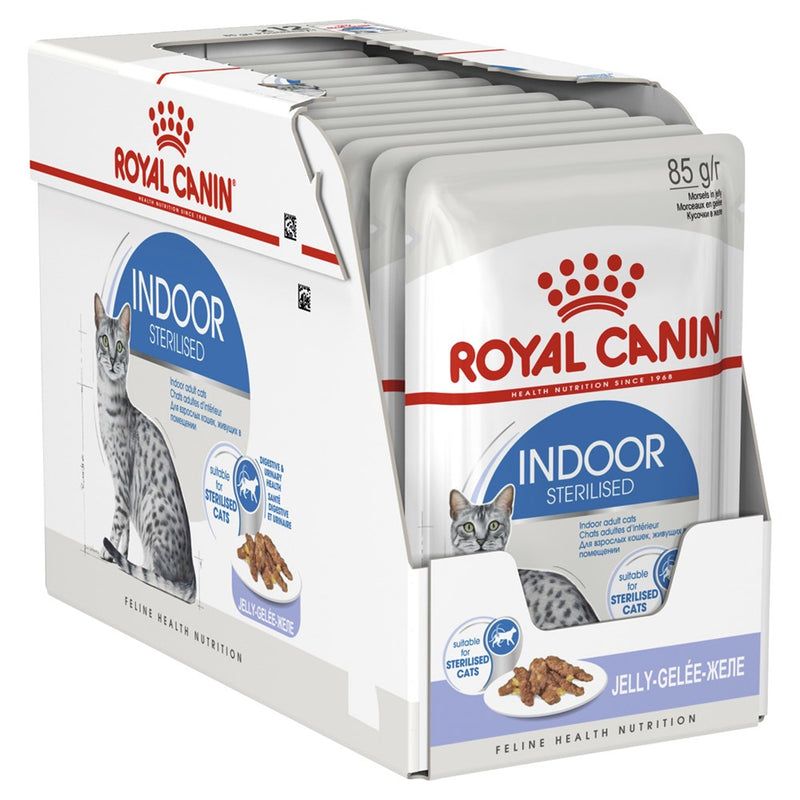 ROYAL CANIN CAT WET INDOOR JELLY BOX 85G 12PK