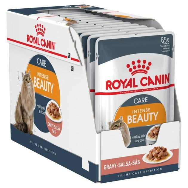 ROYAL CANIN CAT WET HAIR & SKIN GRAVY BOX 85G 12PK