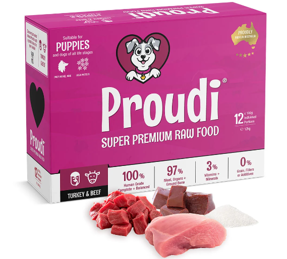 PROUDI PUPPY TURKEY & BEEF BARF 1.2KG