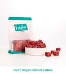 FRESHA PREMIUM RAW DOG FOOD BEEF ORGAN BLEND CUBES - 500G