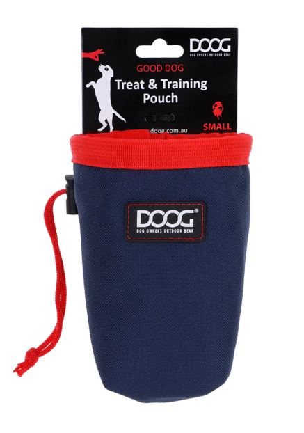 DOOG TREAT & TRAINING POUCH NAVY/RED SMALL