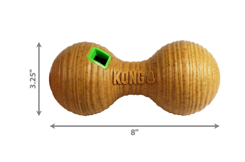 KONG BAMBOO FEEDER DUMB BELL MEDIUM