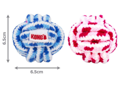 KONG ROPE BALL PUPPY ASSORTED SMALL