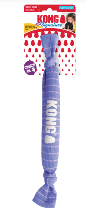 KONG PUPPY SIGNATURE CRUNCH ROPE SINGLE SML/MED