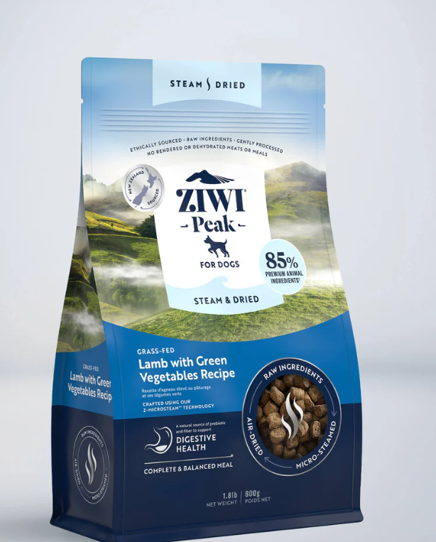 ZIWI PEAK DOG STEAM DRIED LAMB & VEGETABLES 800G