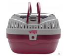 LIVING WORLD SML ANIMAL CARRIER LGE BURGUNDY/GREY