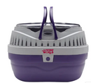 LIVING WORLD SML ANIMAL CARRIER SML PURPLE/GREY