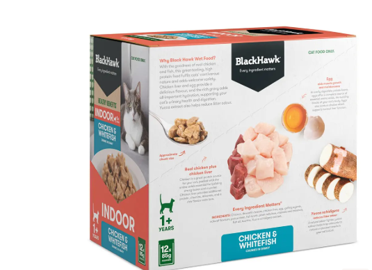 BLACK HAWK FELINE INDOOR BOX 12PK