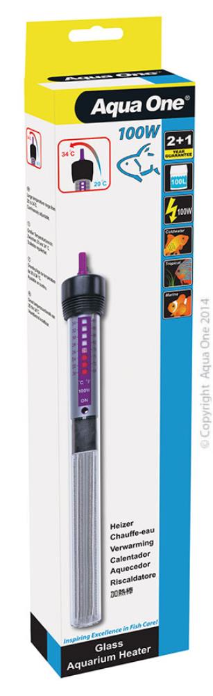 AQUA ONE GLASS HEATER 100W