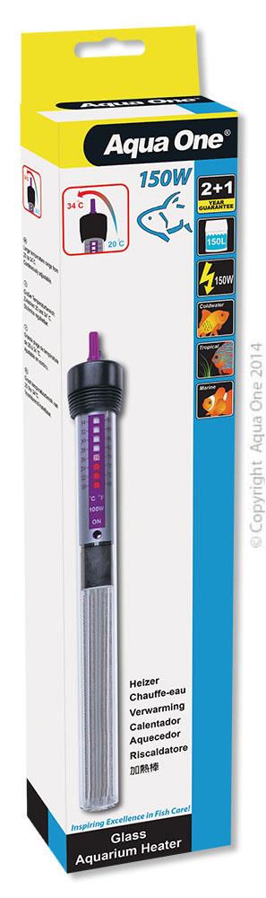 AQUA ONE GLASS HEATER 150W