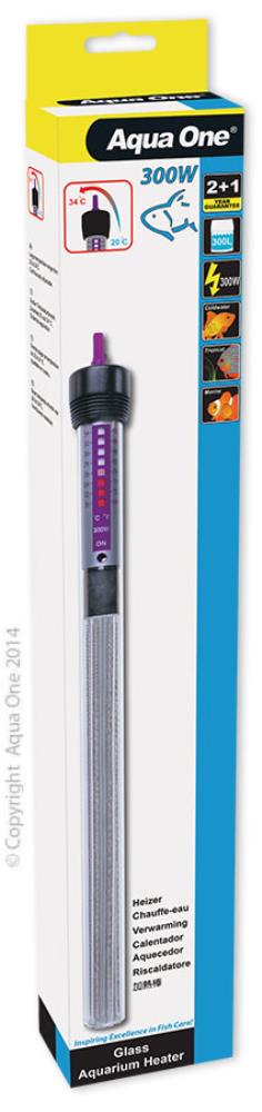 AQUA ONE GLASS HEATER 300W