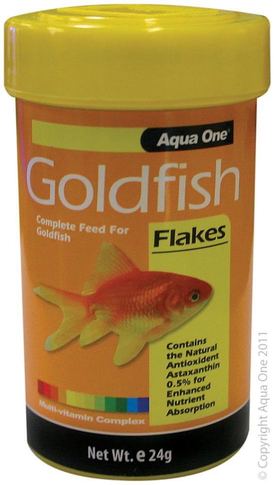 AQUA ONE GOLDFISH FLAKE FOOD 24G