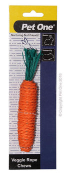 PET ONE VEGGIE ROPE CHEWS CARROT (MED)