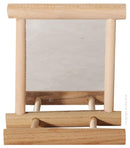 AVIONE WOODEN MIRROR W/SEAT 12CM