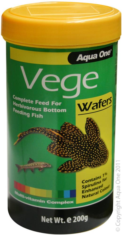 AQUA ONE VEGE WAFER FOOD 200G