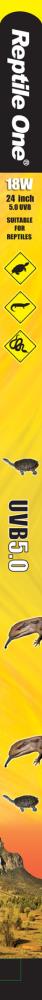REPTILE ONE TUBE UVB 5.0 REPTILE 24IN