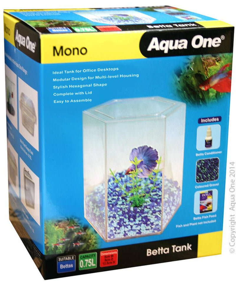 aqua box betta fish tank AQUA ONE BETTA MONO TANK PLASTIC