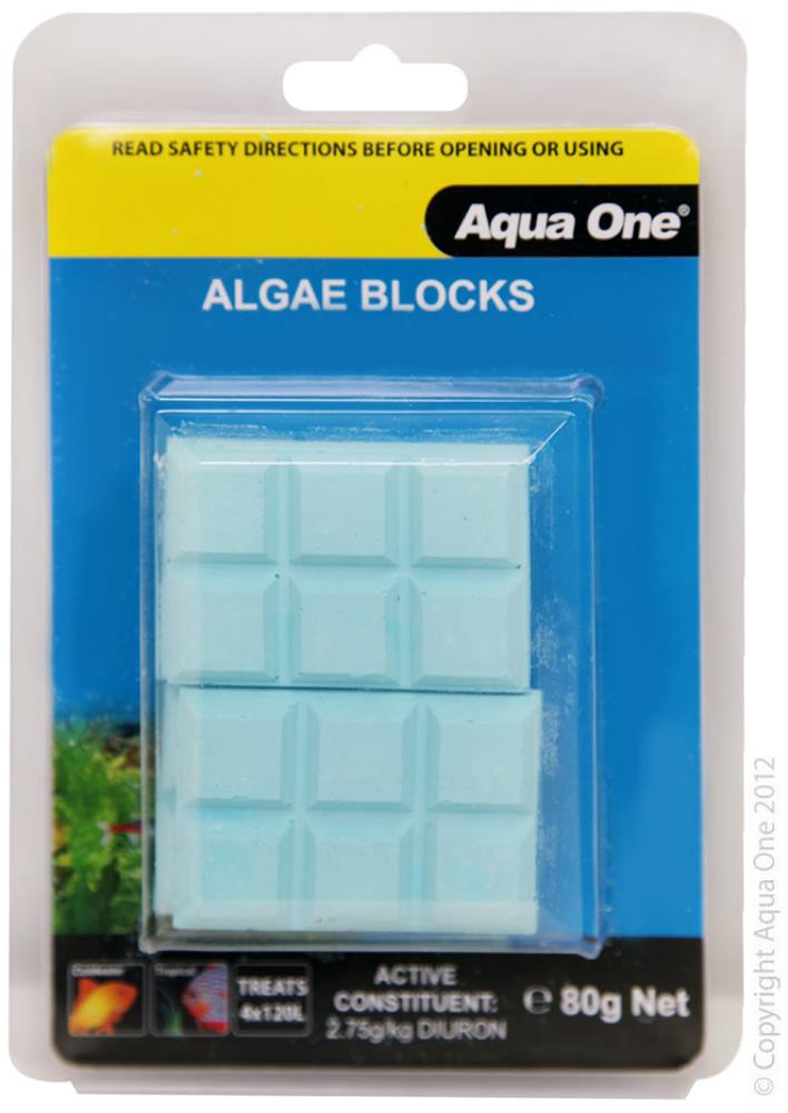 AQUA ONE AQUARIUM ALGAE BLOCK 20G X 4