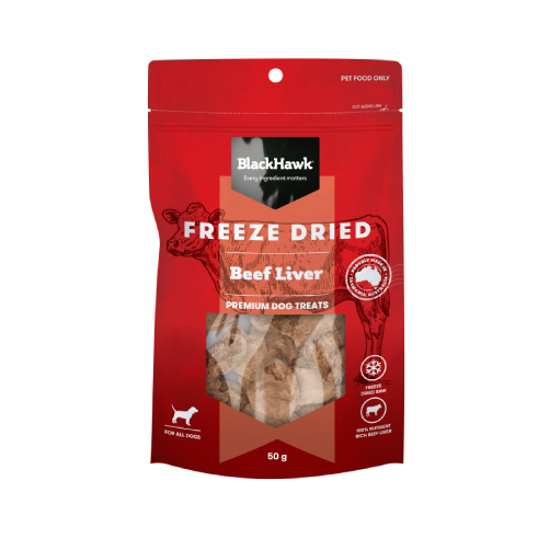 BLACK HAWK FREEZE DRIED LIVER TREATS 50G