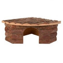 NATURAL RABBIT CORNER HOUSE 30X30X16CM