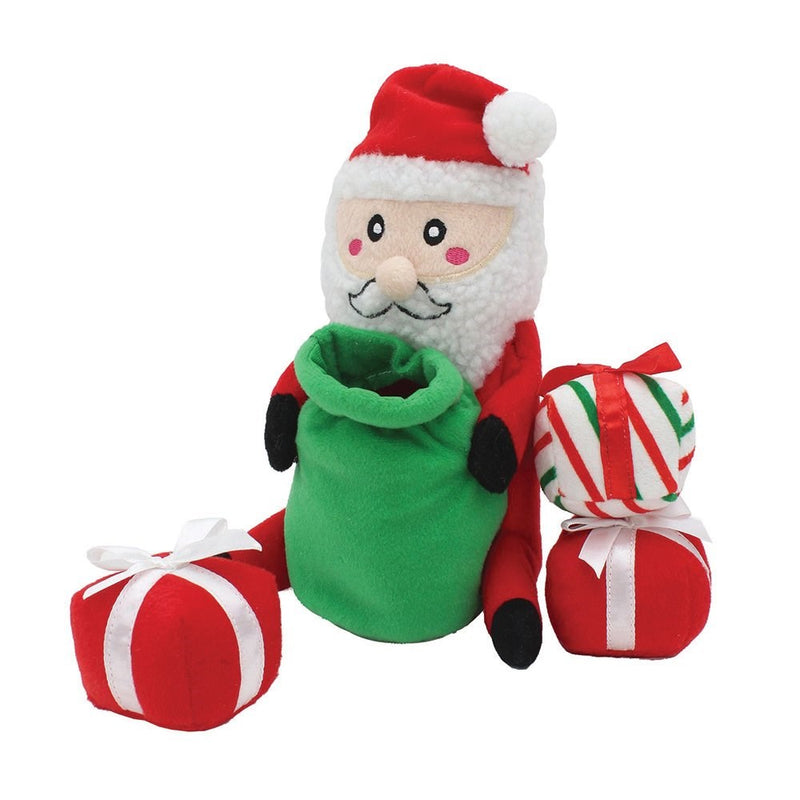 ZIPPY PAWS HOLIDAY ZIPPY BURROW SANTA SACK 26x13x12cm