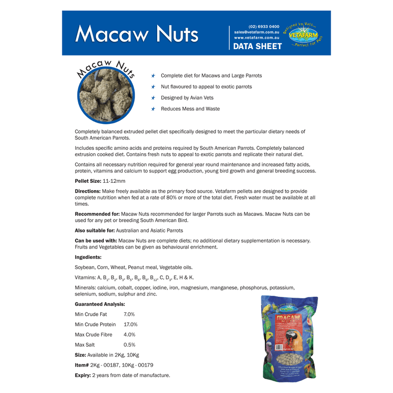 Vetafarm Macaw Nuts