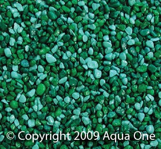 GRAVEL AQUA/GREEN 1KG 2MM