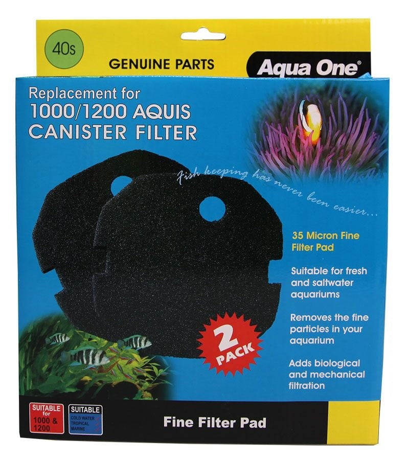 AQUA ONE AQUIS SPONGE 1000/1200 2PK 40S