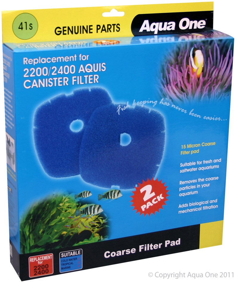 AQUA ONE NAUTILUS SPONGE 2700 2PK 41S