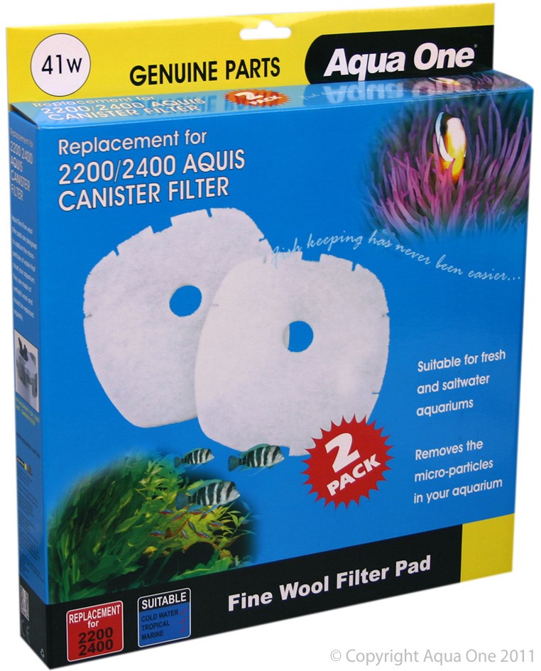 AQUA ONE NAUTILUS WOOL PAD 2700 2PK 41W