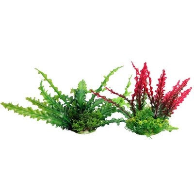 ECOSCAPE PLANTER 8" MED RUFFLED LACE RED