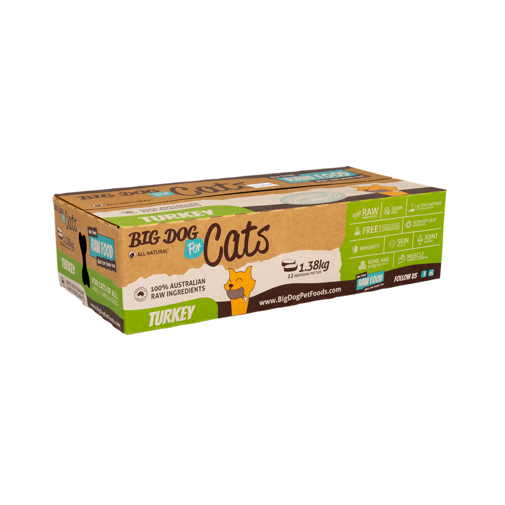 BIG DOG BARF FOR CATS TURKEY 1.38KG
