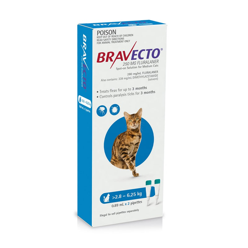 BRAVECTO CAT MEDIUM SPOT ON 2.8-6.2KG