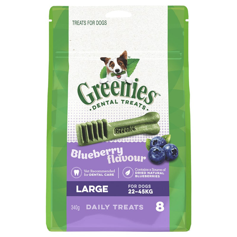GREENIES BLUEBERRY PACK 340G LARGE