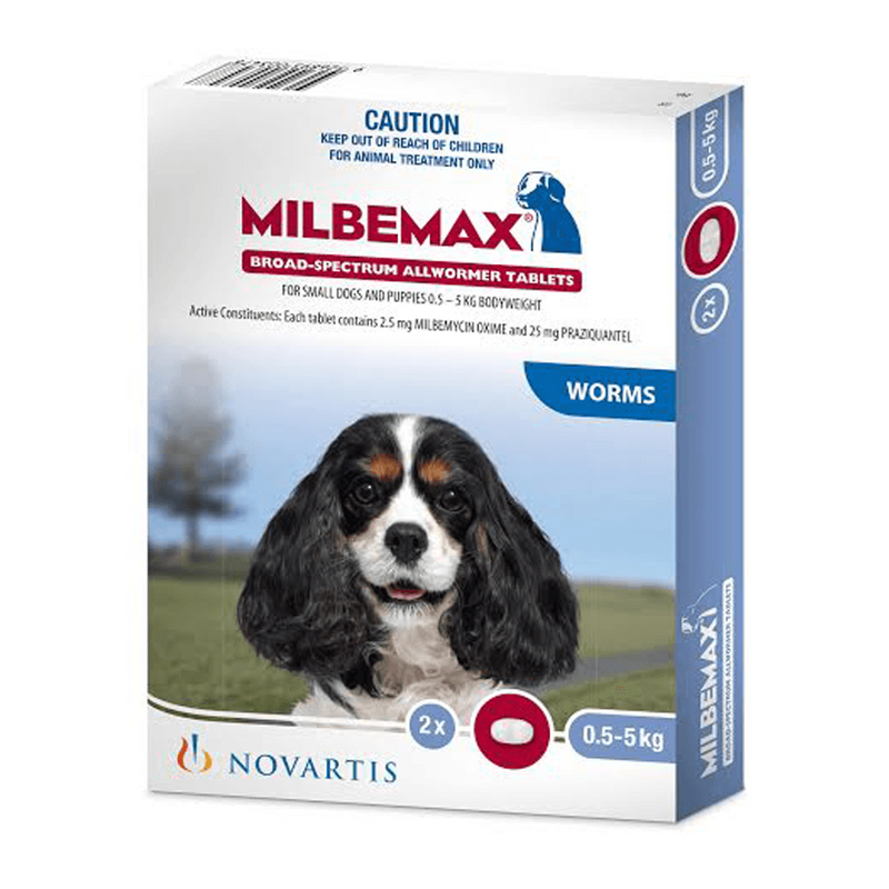 MILBEMAX DOG SMALL 0-5KG 2PK