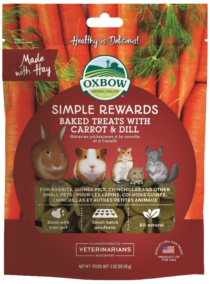 OXBOW CARROT & DILL TREAT 60G