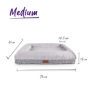 KAZOO WOMBAT BED GREY MEDIUM